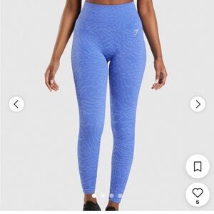 Gymshark Adapt Scrunch Blue Leggings Size L